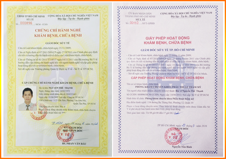 Chứng chỉ hành nghề & Giấy phép hoạt động